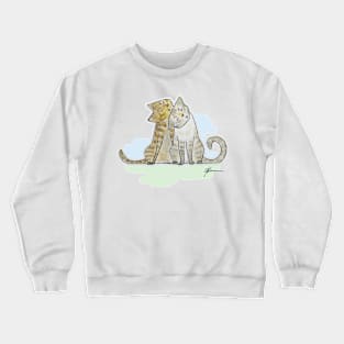 Cats love watercolour Crewneck Sweatshirt